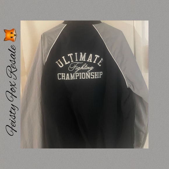UFC Ultimate Fighting Championship Black and Gray Lightweight Jacket - Picture 5 of 11